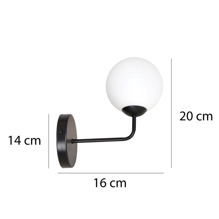 Aplica de perete SELBI K1 neagra