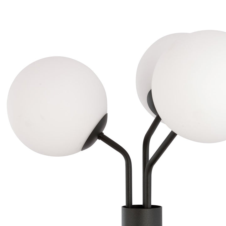 Lampa de podea NOVA LP3 BLACK/OPAL