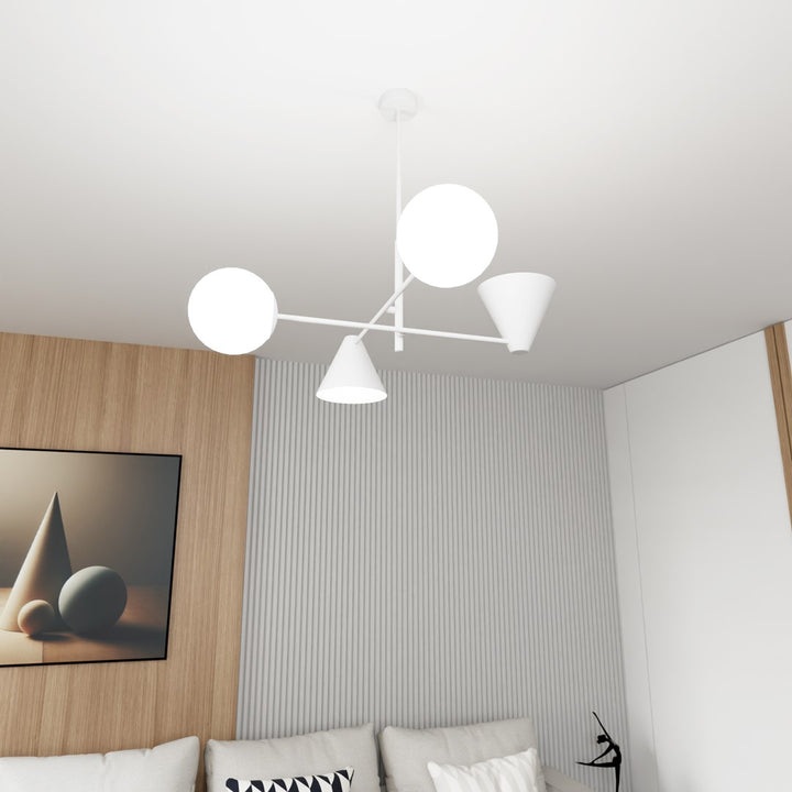 Lustra HERMES 4 alba