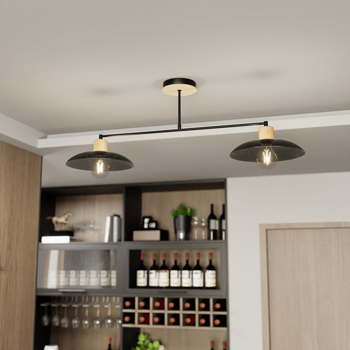 Plafoniera KOBE 2 neagra