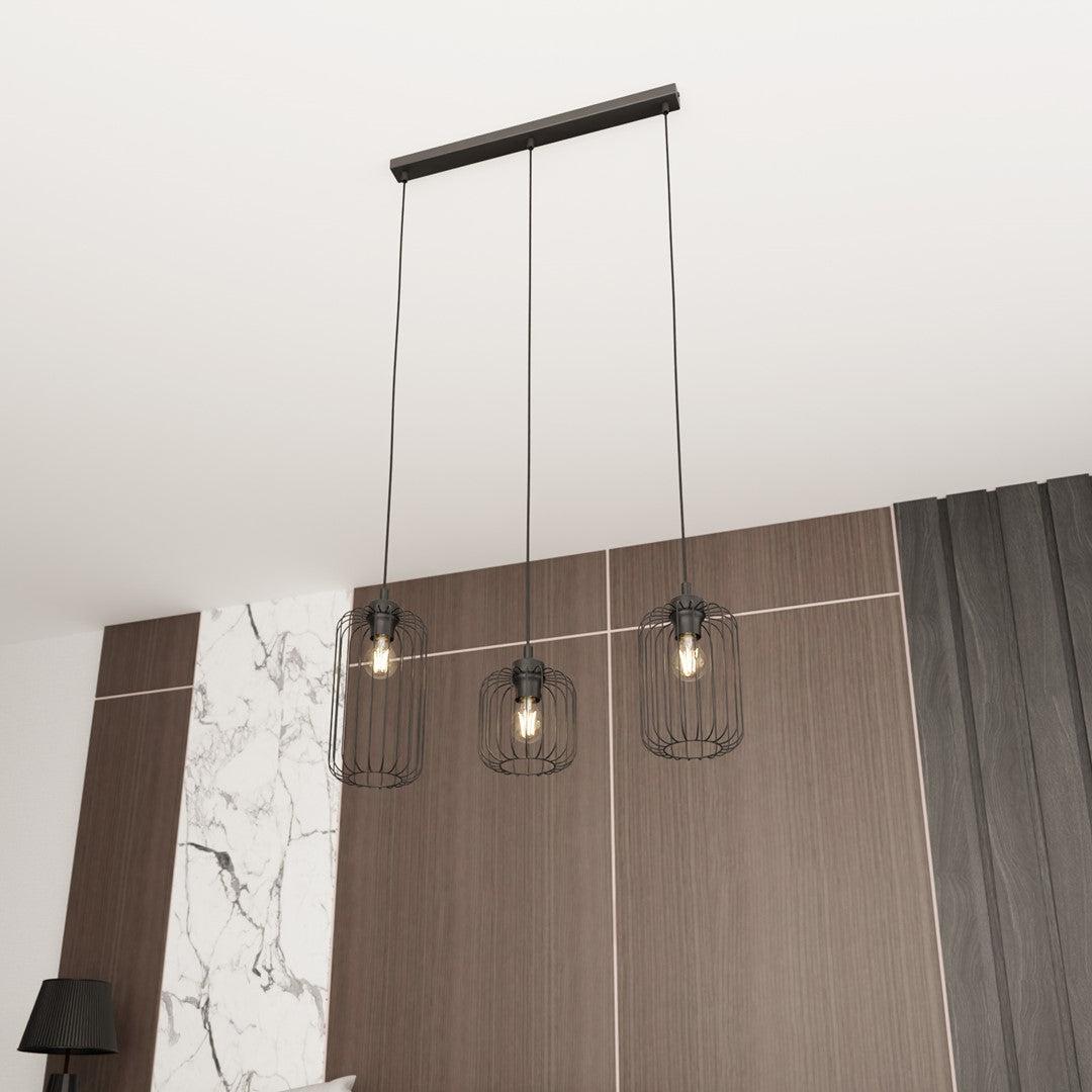 Lustra suspendata VANDER 3 neagra