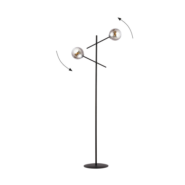 Lampa de podea LINEAR LP2 BLACK/GRAFIT