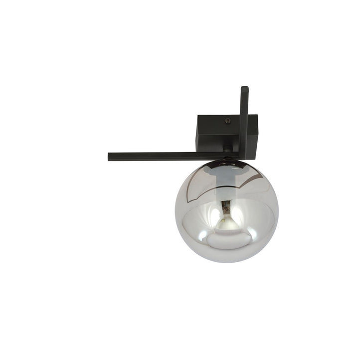 Plafoniera IMAGO 1G neagra cu abajur grafit