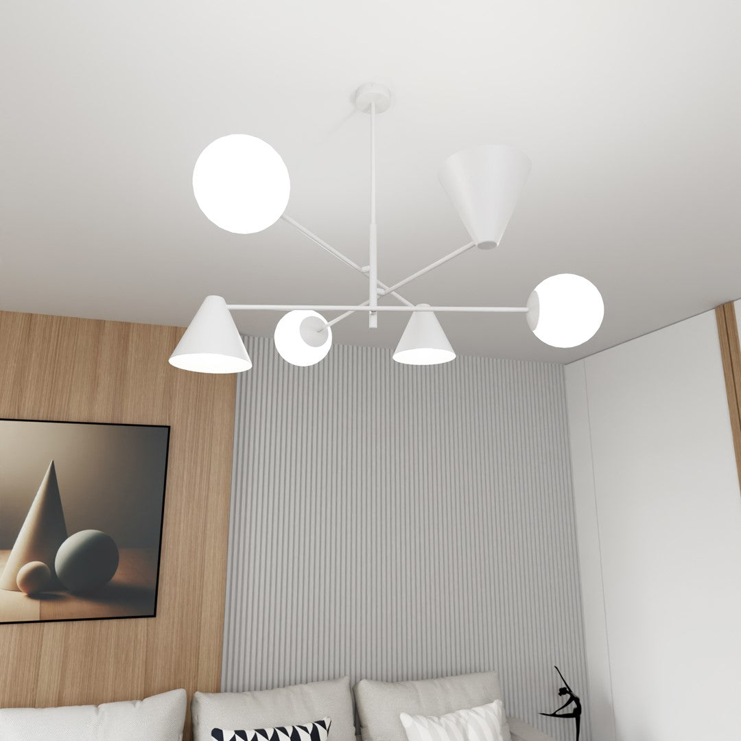 Lustra HERMES 6 alba