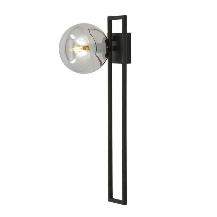 Plafoniera IMAGO 1C neagra cu abajur grafit