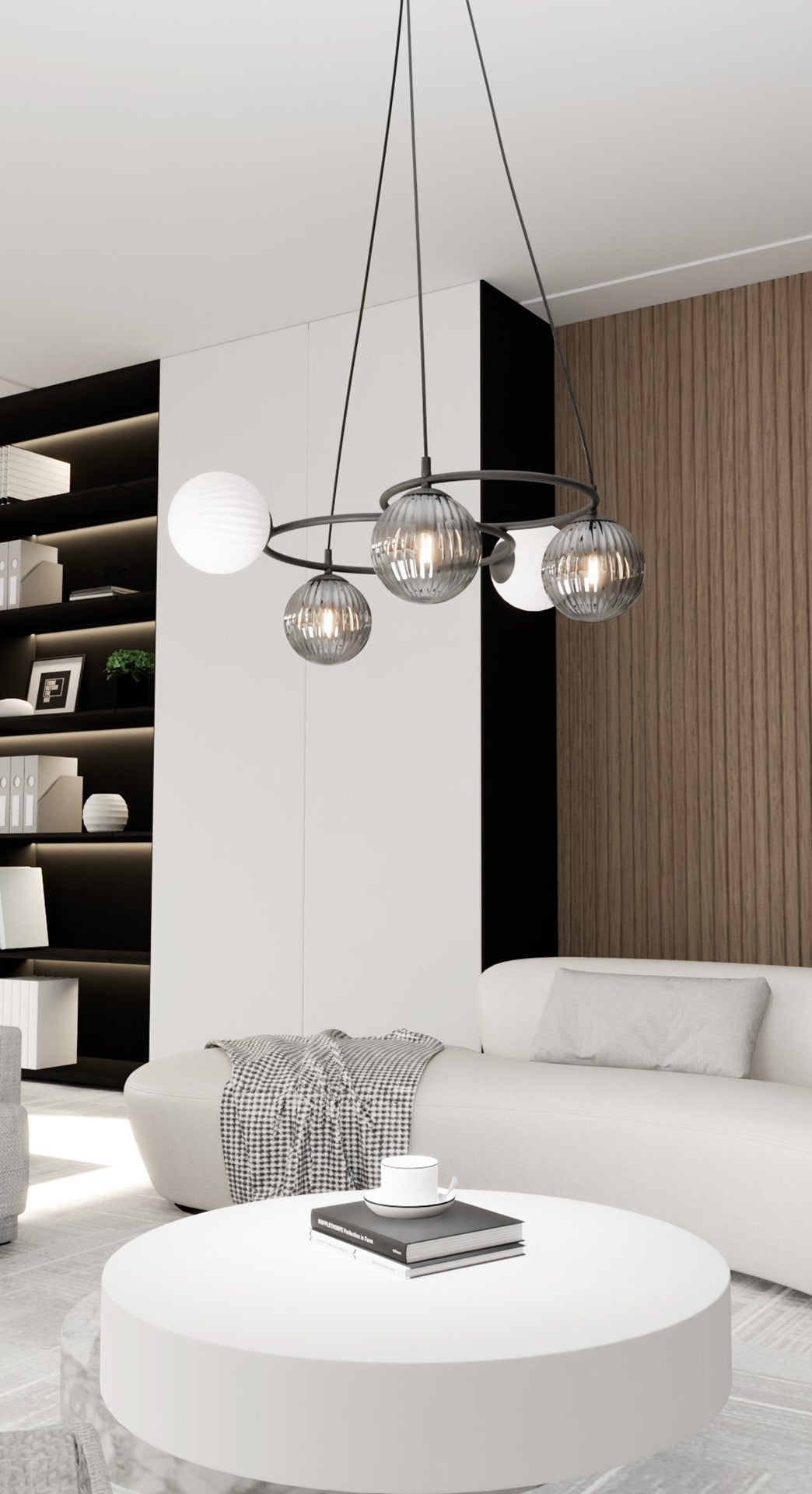 Lustra LIBRA 5 neagra MIX