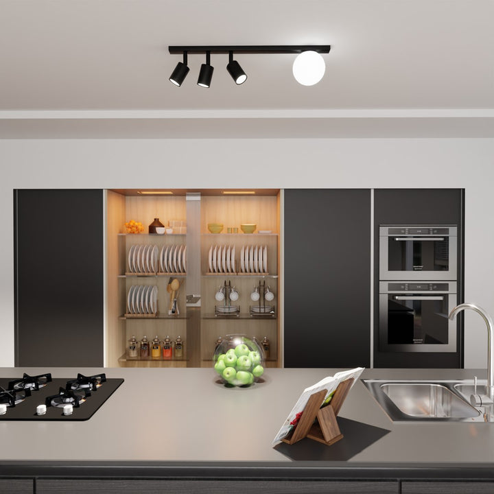 Plafoniera BASTER 4 neagra