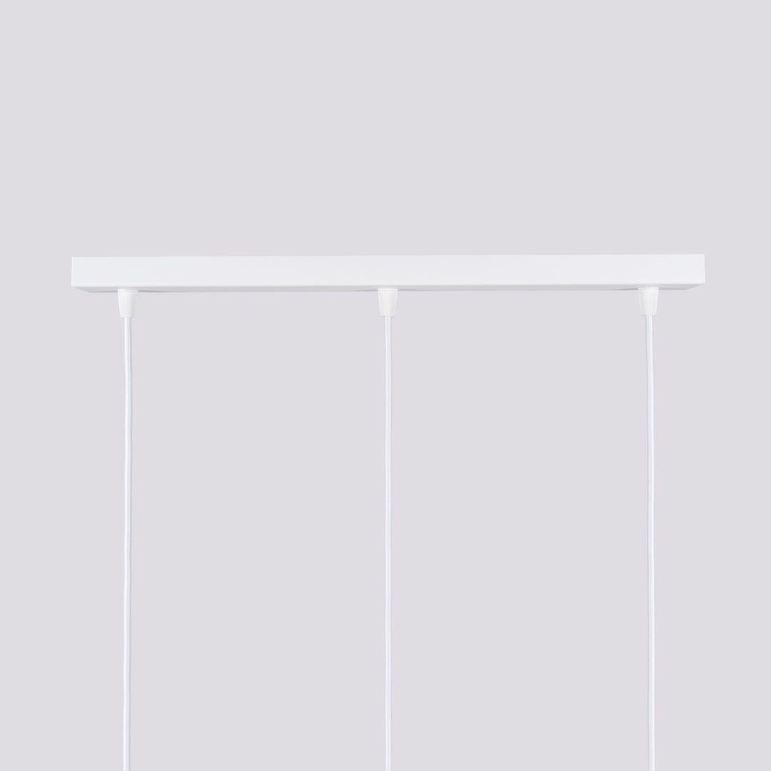 Lampa suspendata KARBON 3L alb