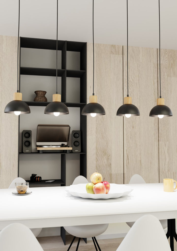 Lustra suspendata SECO 5 neagra