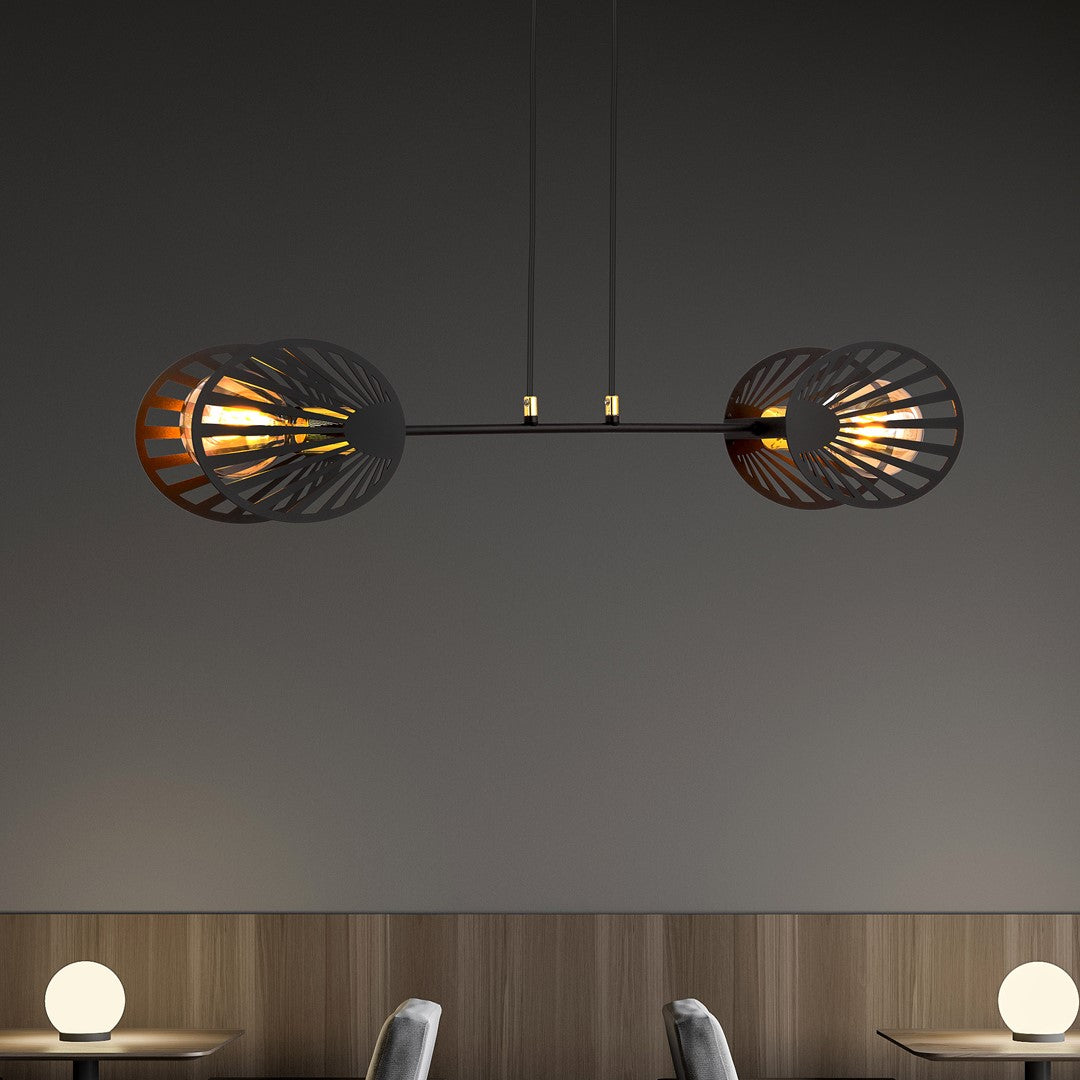 Lustra suspendata PLAYA 2 neagra