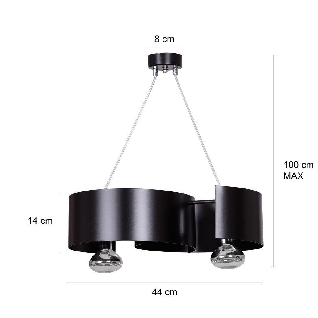 Lustra suspendata VIXON 2 neagra