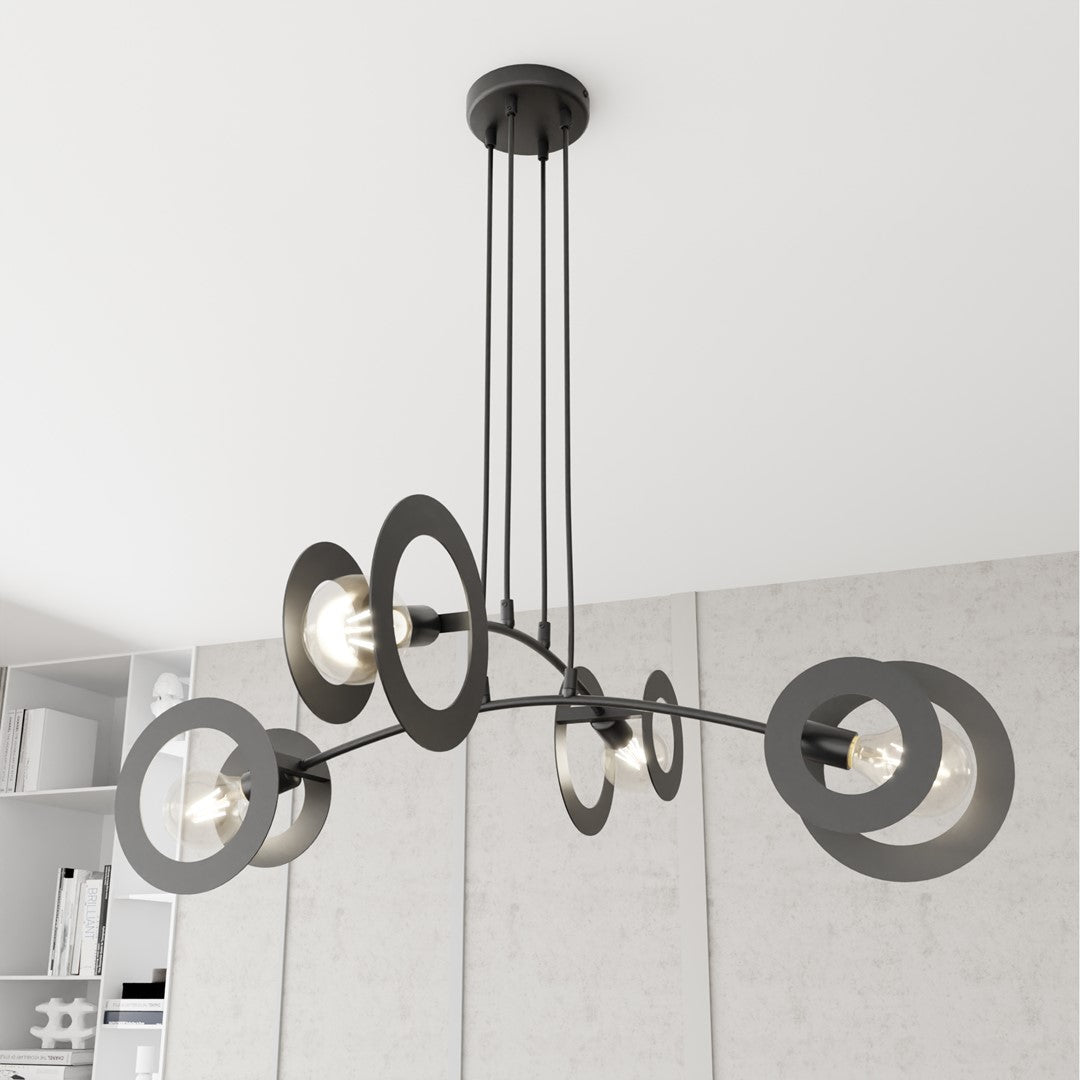 Lustra suspendata EUFORIA 4 neagra