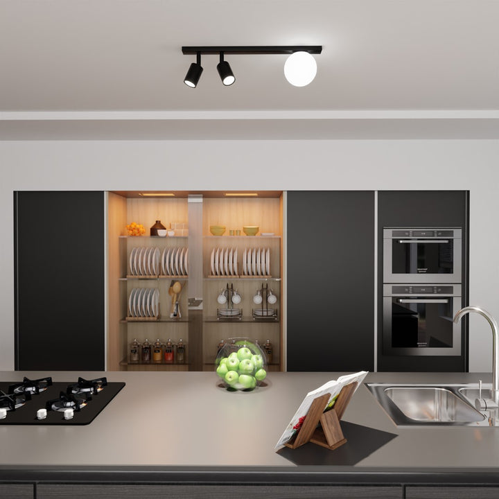 Plafoniera BASTER 3 neagra