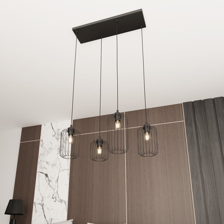 Lustra suspendata VANDER 4 neagra
