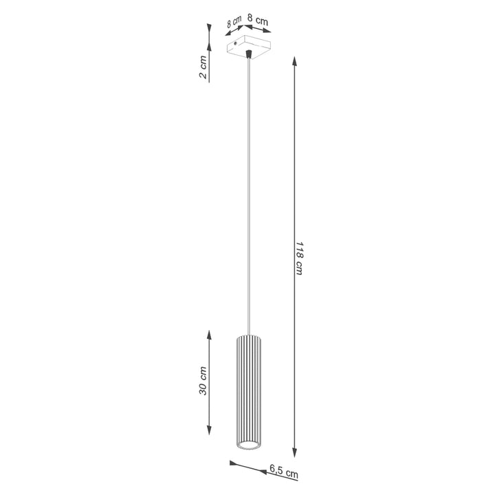 Pendul KARBON 1 rosu ocru