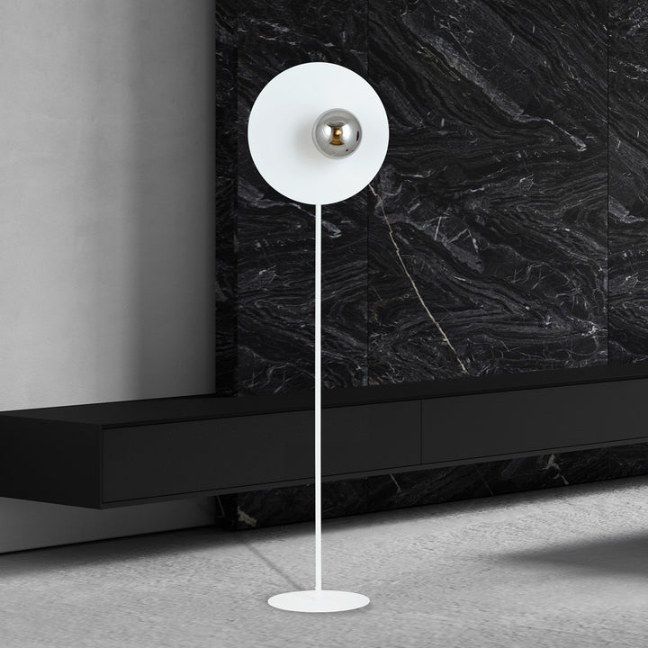 Lampa de podea OSLO LP WHITE/GRAFIT