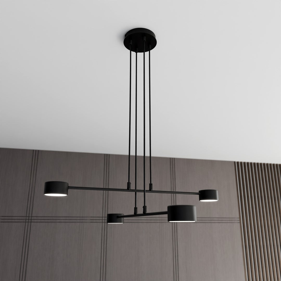 Lustra suspendata MODUS 4 neagra