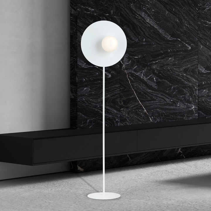 Lampa de podea OSLO LP WHITE/OPAL