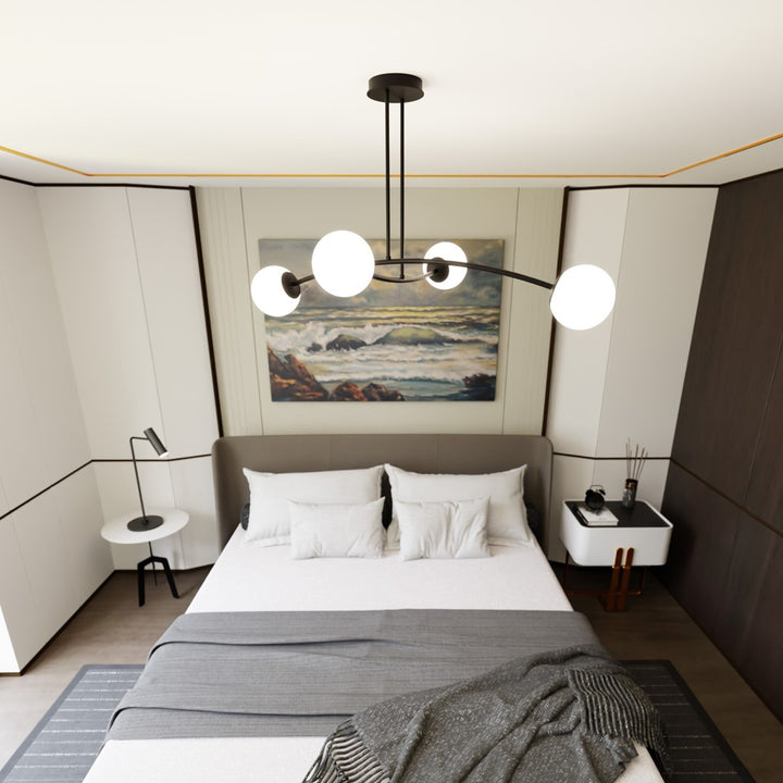Lustra HALLDOR 4 neagra