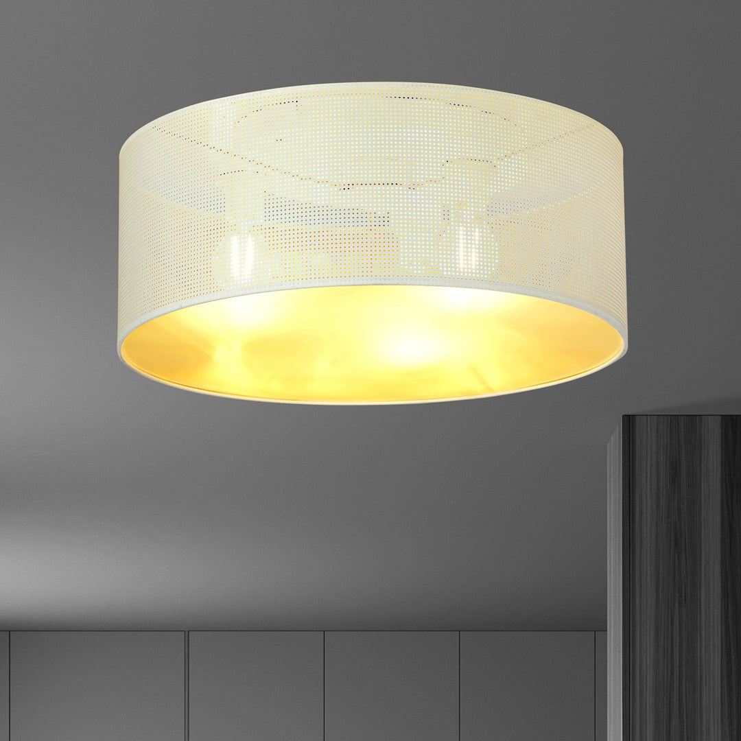 Plafoniera ASTON 3 WHITE/GOLD