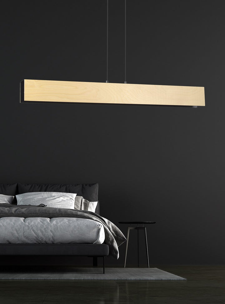 Lustra suspendata liniara CARLO 4 neagra
