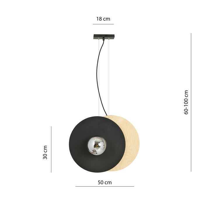 Pendul SOHO 2 negru si grafit