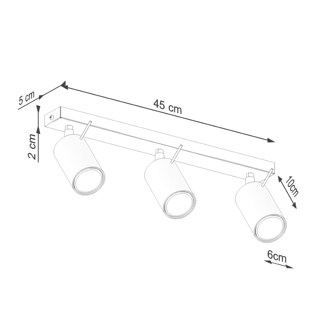 Plafoniera RING 3L bej