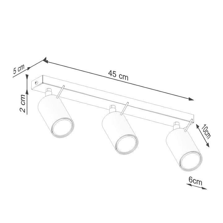 Plafoniera RING 3L bej
