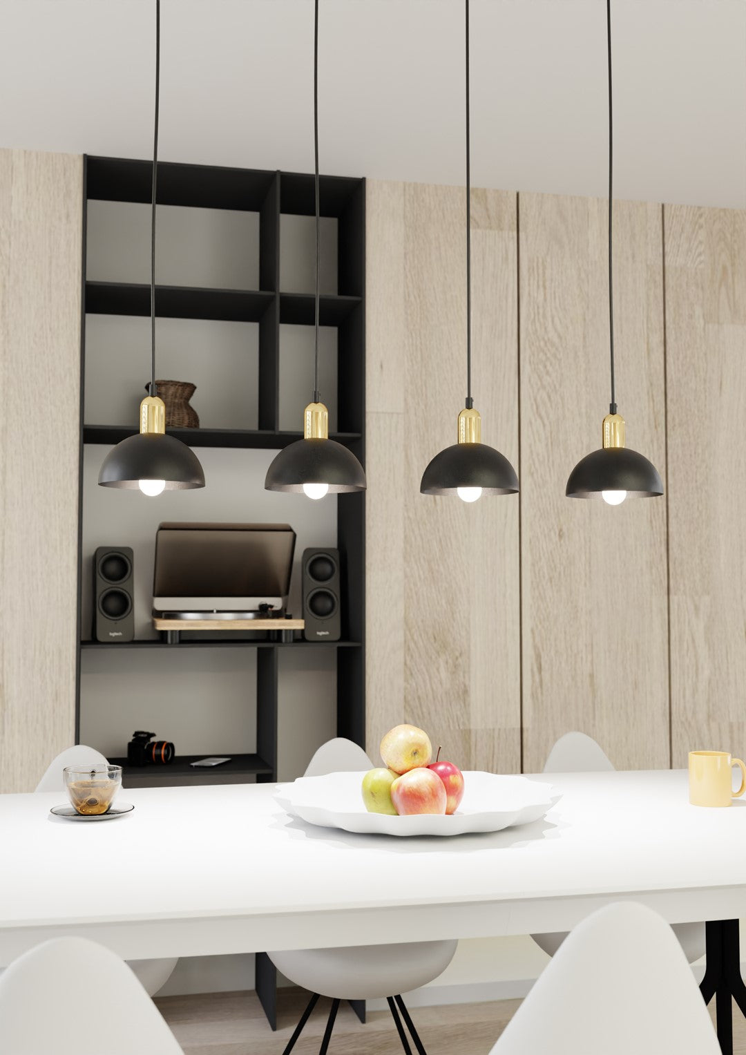 Lustra suspendata MOTO 4 neagra