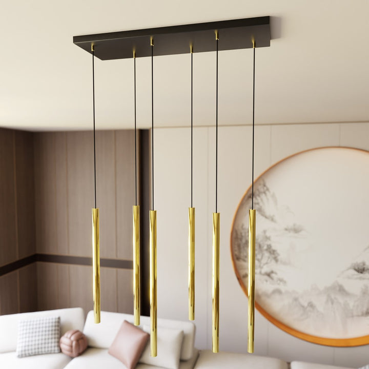 Lustra suspendata SELTER 6 auriu