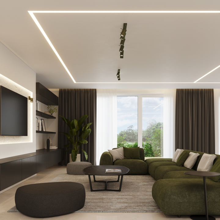 Aplica de perete tip spot ajustabila RING verde masliniu