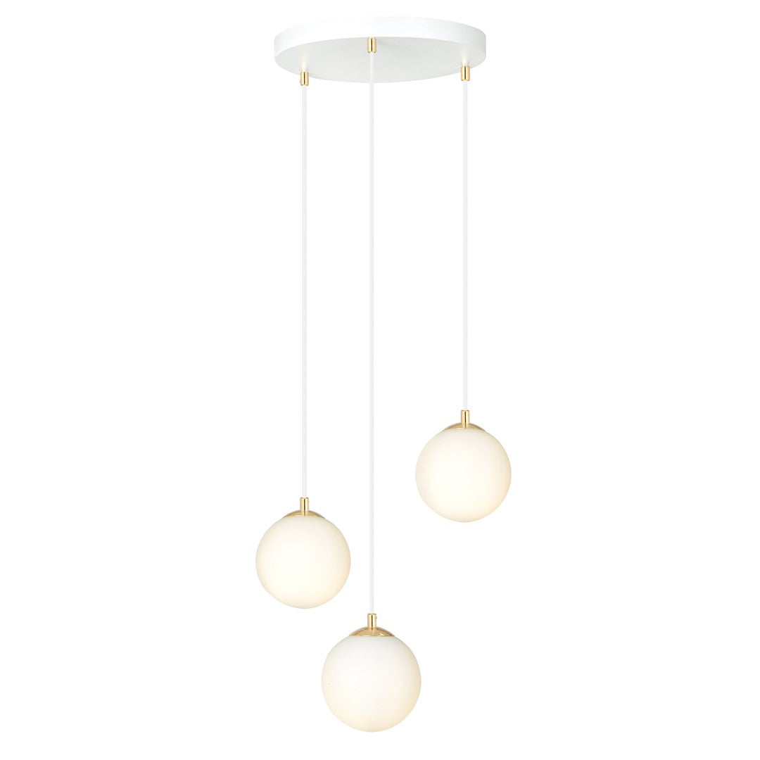 Lustra suspendata ROYAL 3 alba