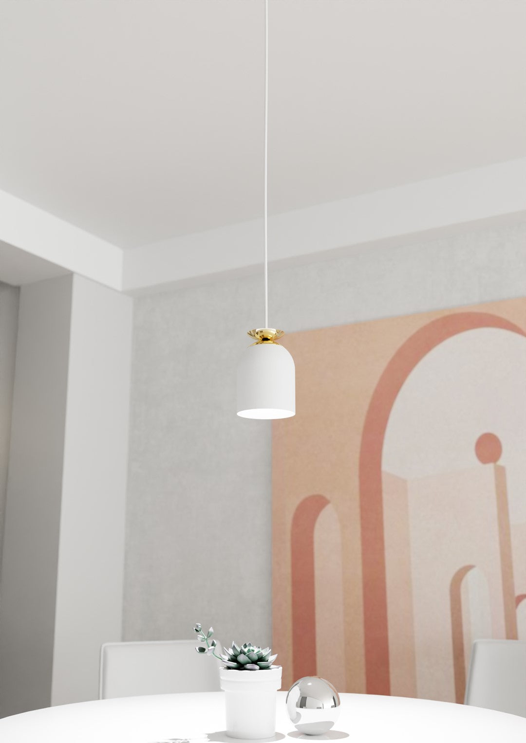 Pendul TARGET 1 alb