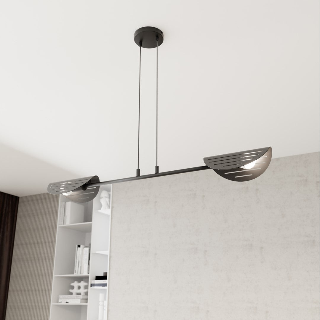 Lustra suspendata SABER 2 neagra
