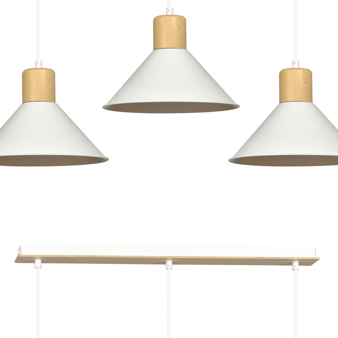 Lustra suspendata ROWEN 3 alba