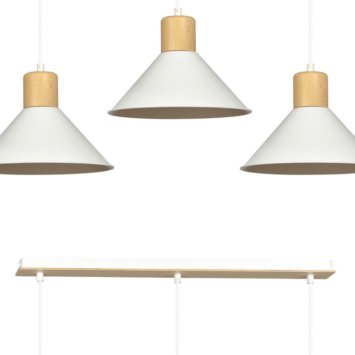 Lustra suspendata ROWEN 3 alba