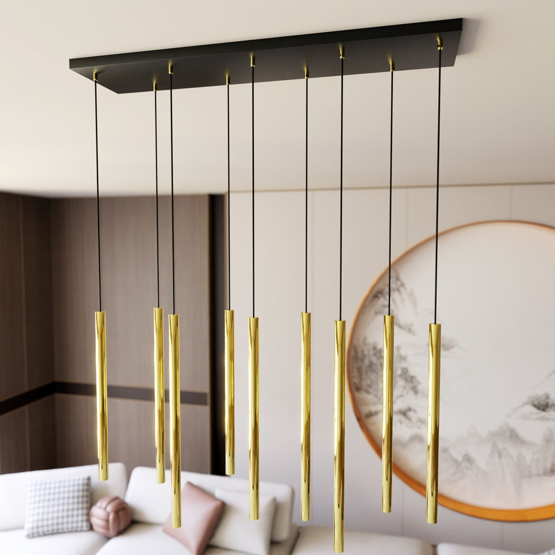 Lustra suspendata SELTER 9 auriu
