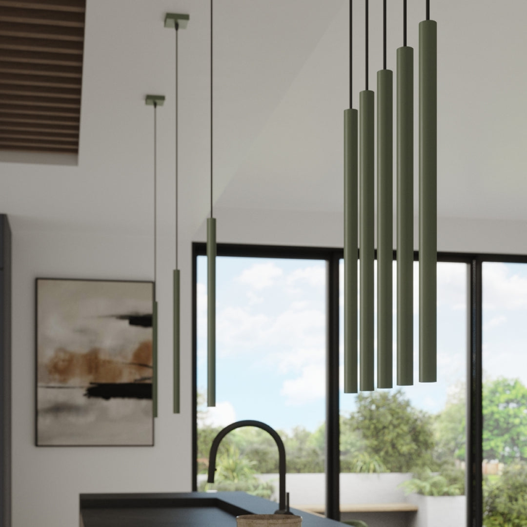Lampa suspendata PASTELO 2 verde masliniu