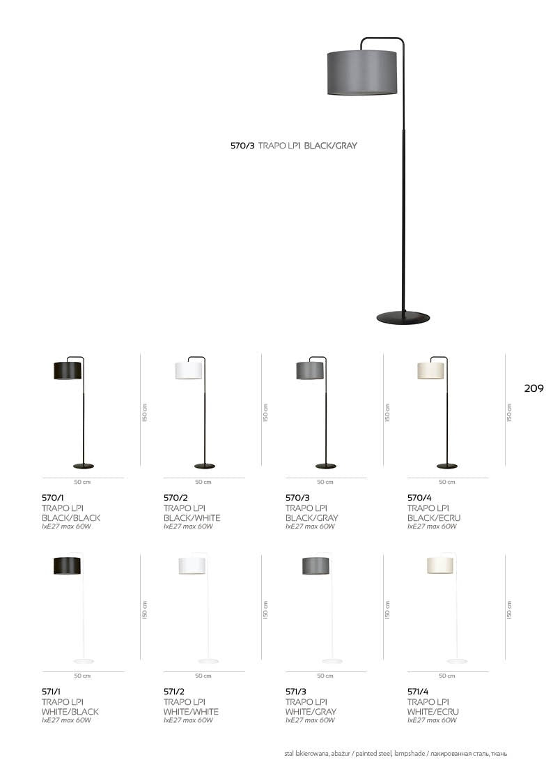 Lampa de podea TRAPO LP1 wenge