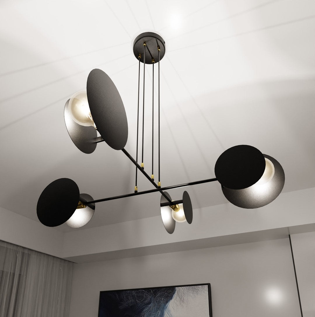 Lustra suspendata IDEA 4 neagra