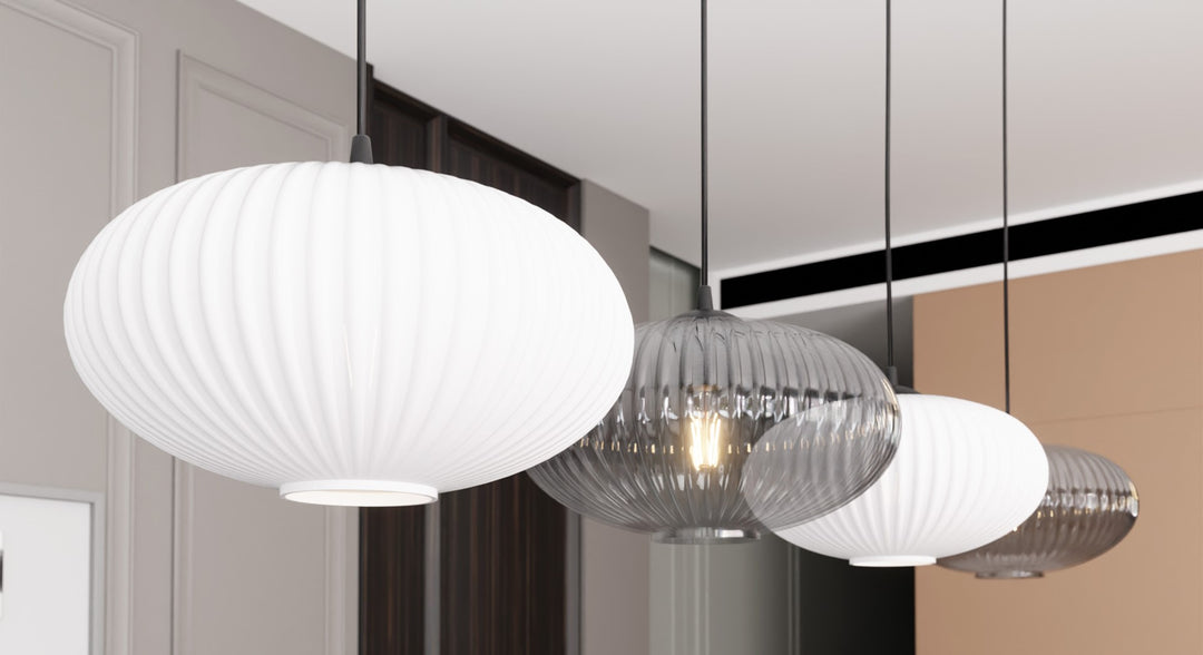 Lustra suspendata cu 4 pendule COCO 4 neagra MIX