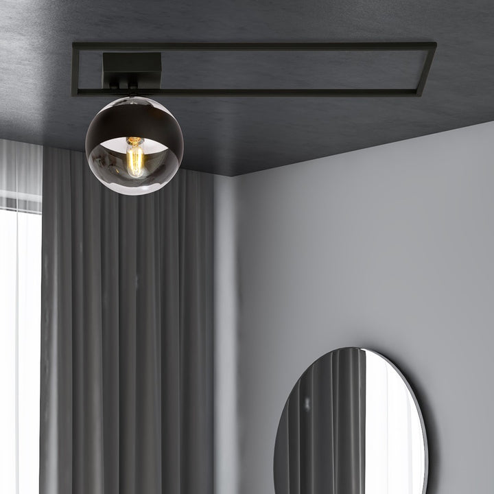 Plafoniera IMAGO 1B cu dunga neagra