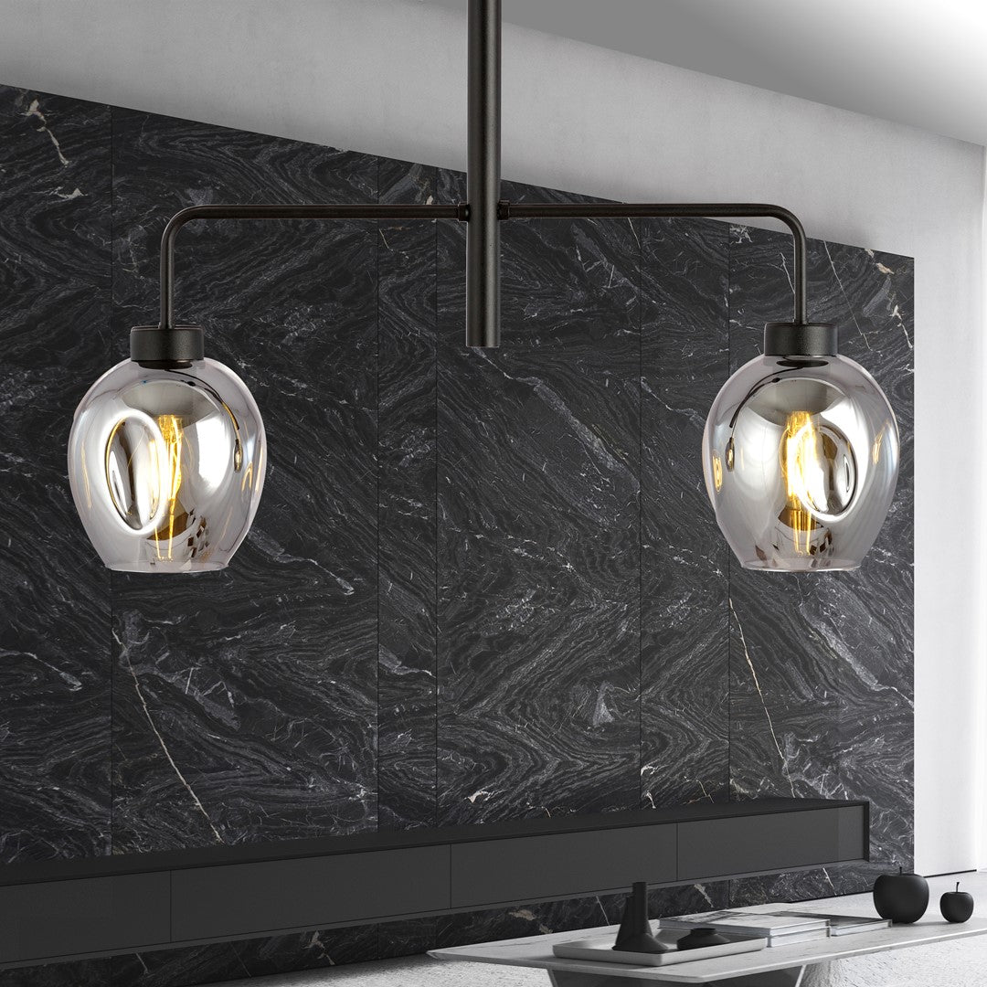 Lustra LUKKA 2 neagra si grafit