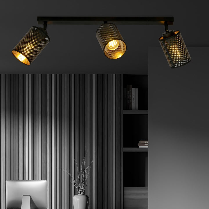 Plafoniera BRONX 3 neagra