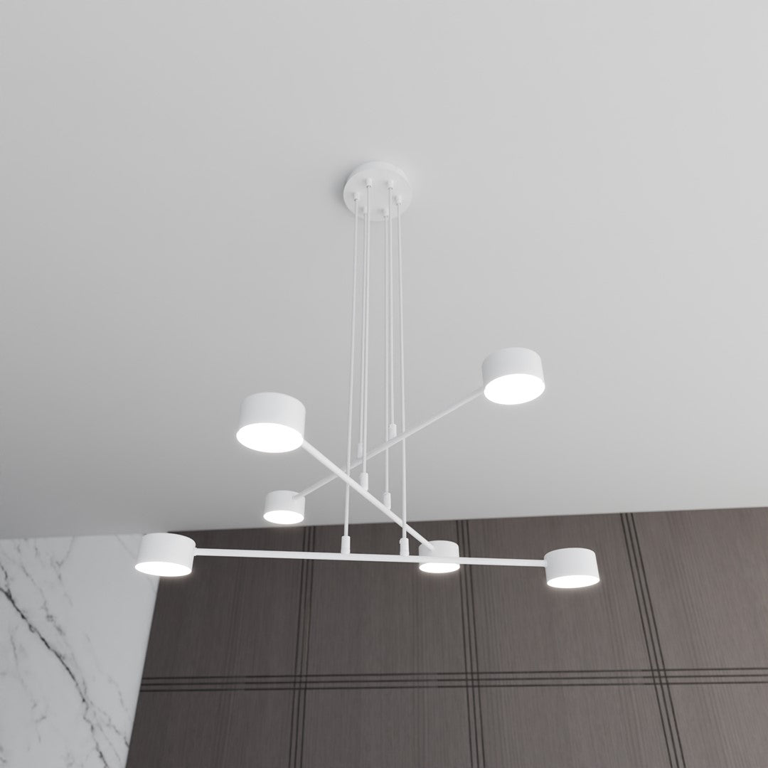 Lustra suspendata MODUS 6 alba