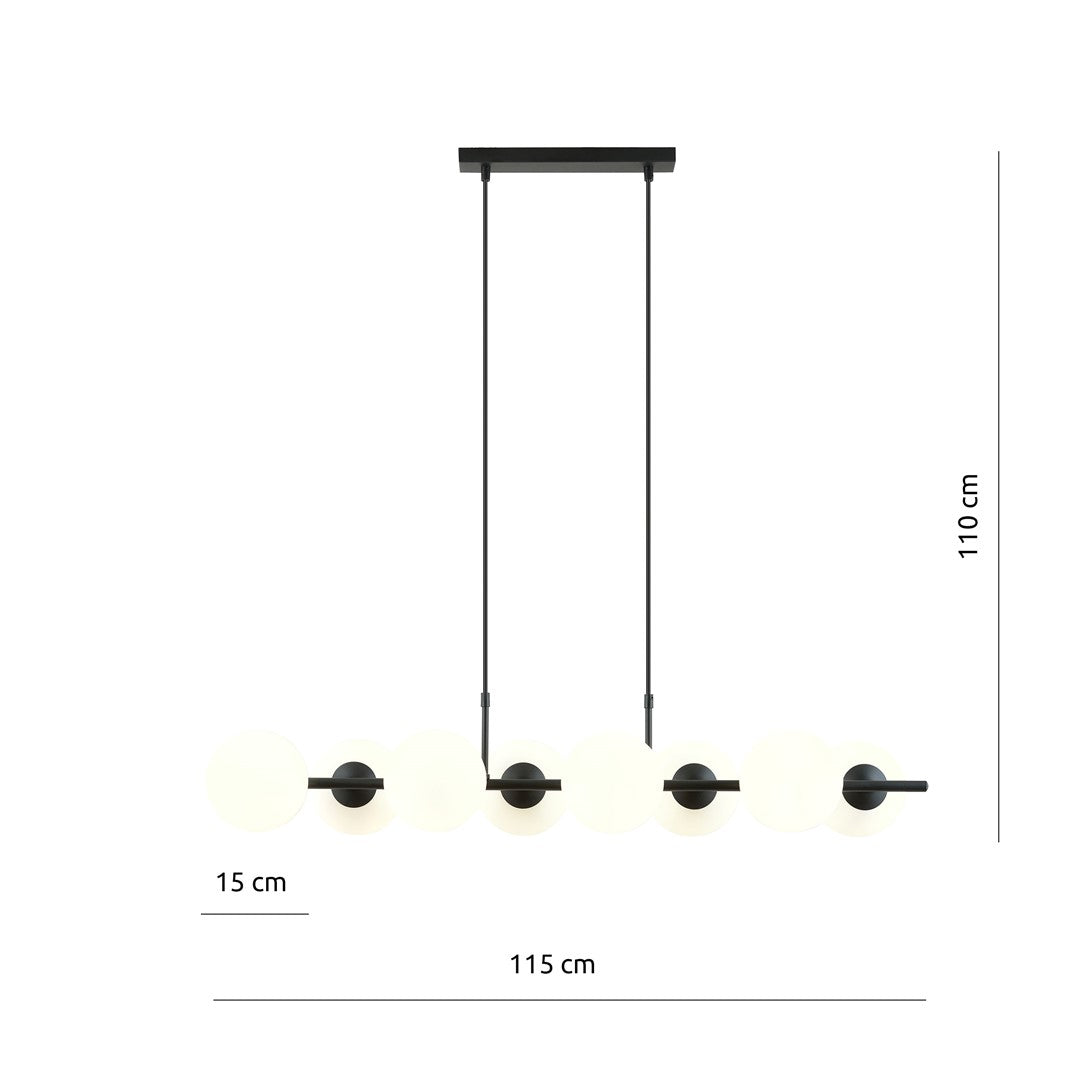 Lustra suspendata RORY 8 opal