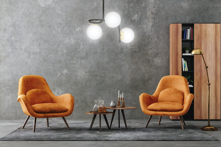 Plafoniera RAGNAR 3 neagra cu auriu