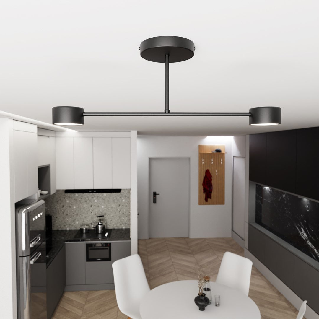 Lustra HALO 2 neagra