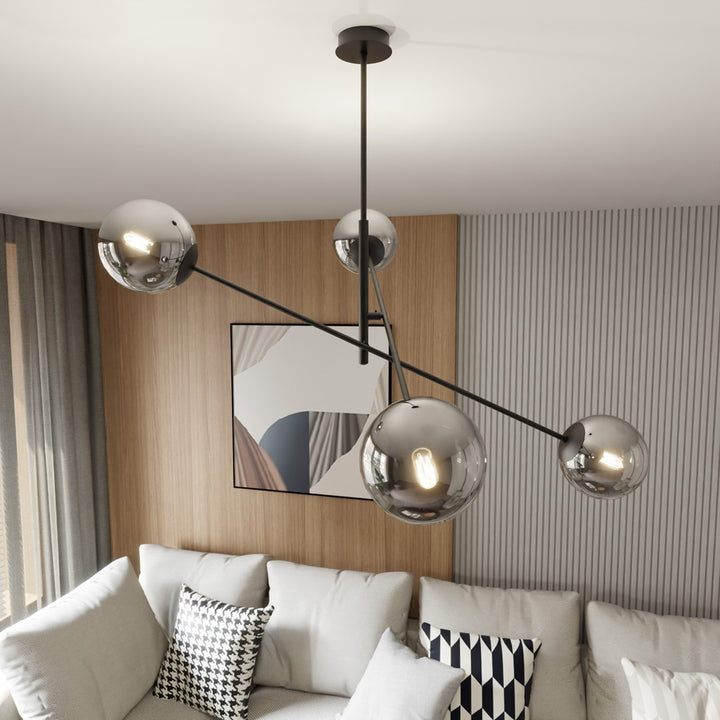 Lustra LINEAR 4 neagra/grafit