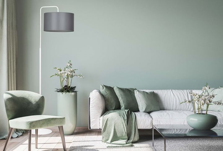 Lampa de podea TRAPO LP1 alba cu gri